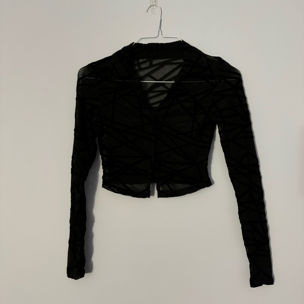 sheer shein top size xs